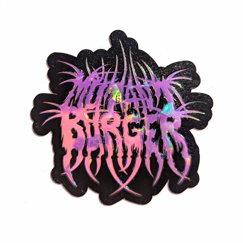 Mutant Burger Sticker Bag