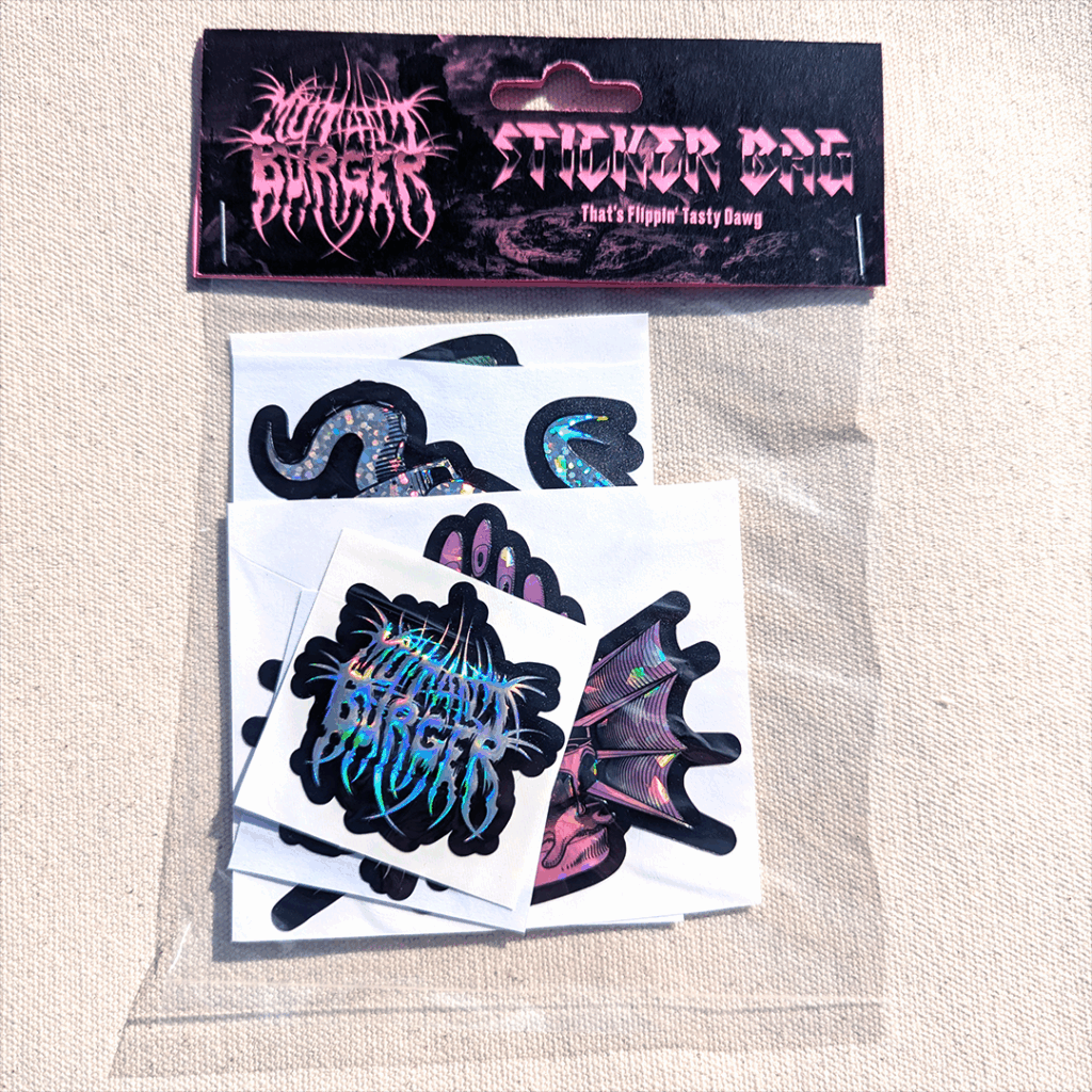 Mutant Burger Sticker Bag
